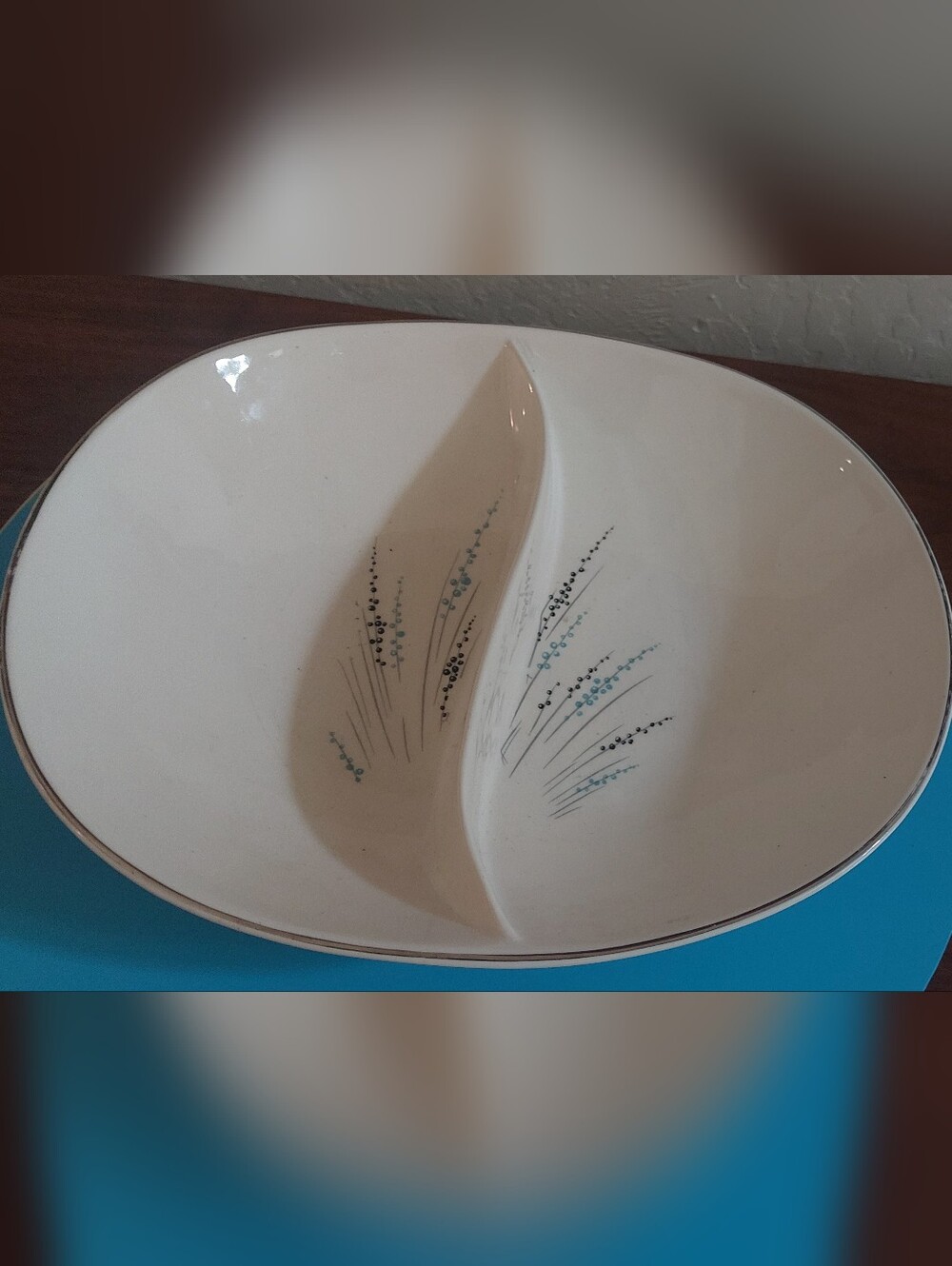 Vintage Edwin Knowles "Fantasy" China  Decorative Serving Bowl.